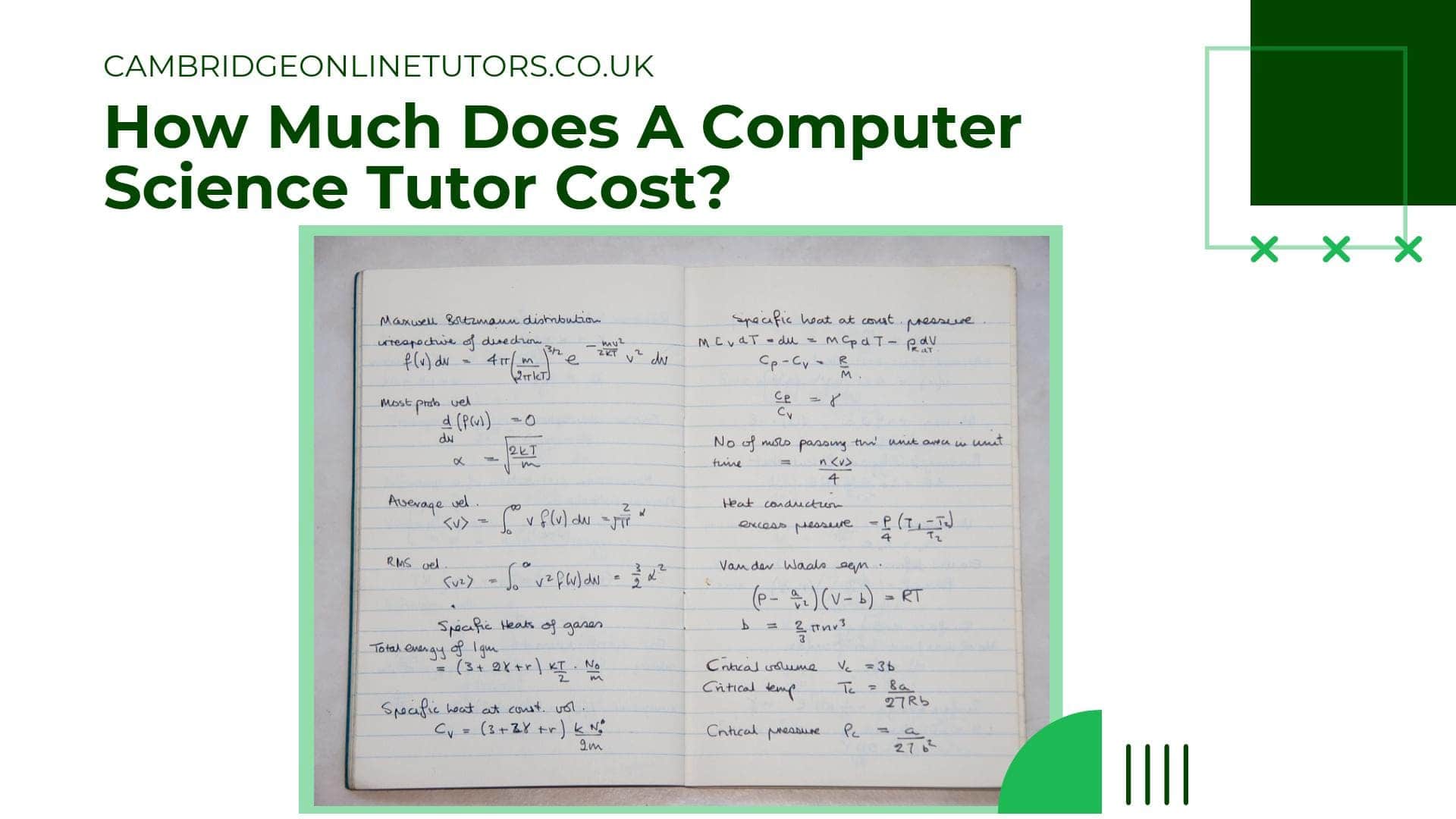 How Much Does A Computer Science Tutor Cost? Cambridge Online Tutors