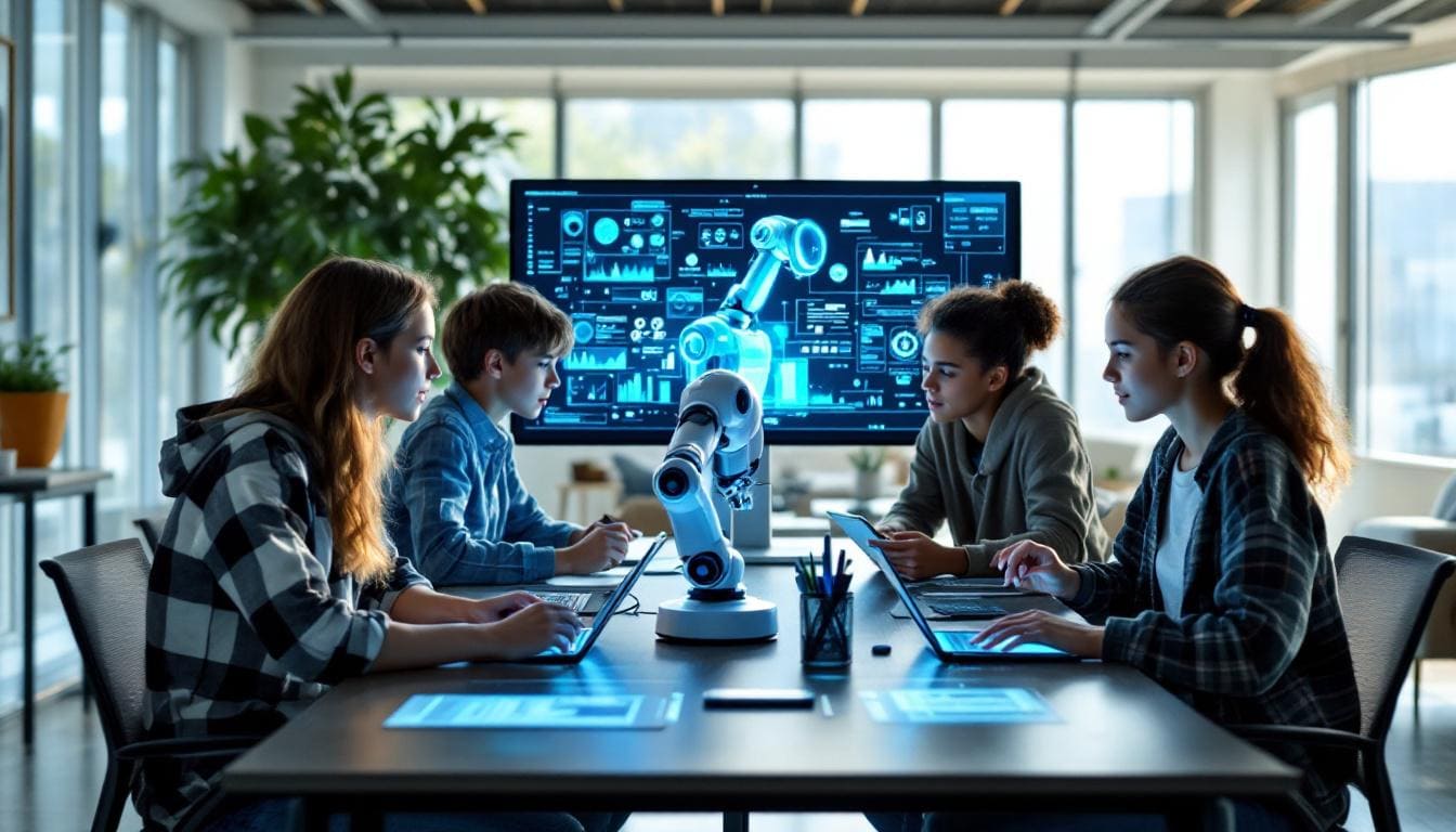 AI, Machine Learning, Coding and Tech Courses Graphic