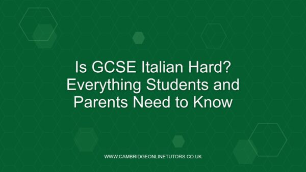 Is GCSE Italian Hard Image