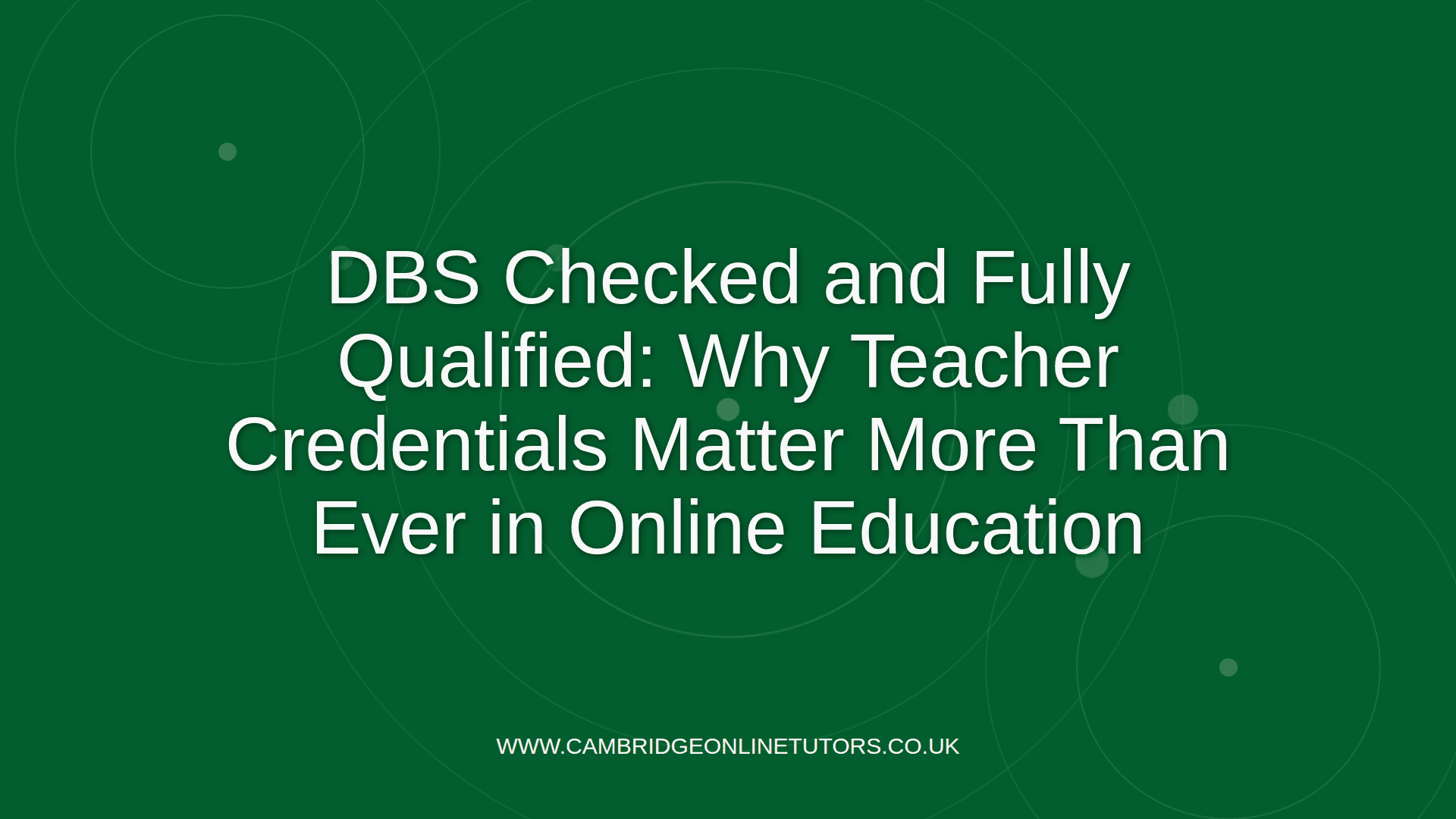 Cambridge Online Tutors